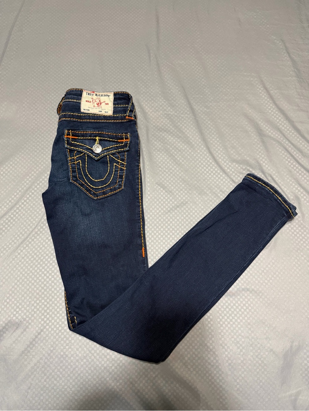True Religion Stella Low Rise Skinny Jeans Women's Size 26 Blue Denim Stretch